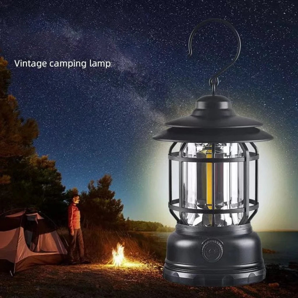 Lampe de camping rétro portable